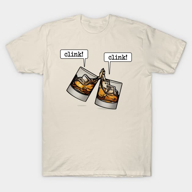 Clink Clink - High Five T-Shirt by KenNapzok